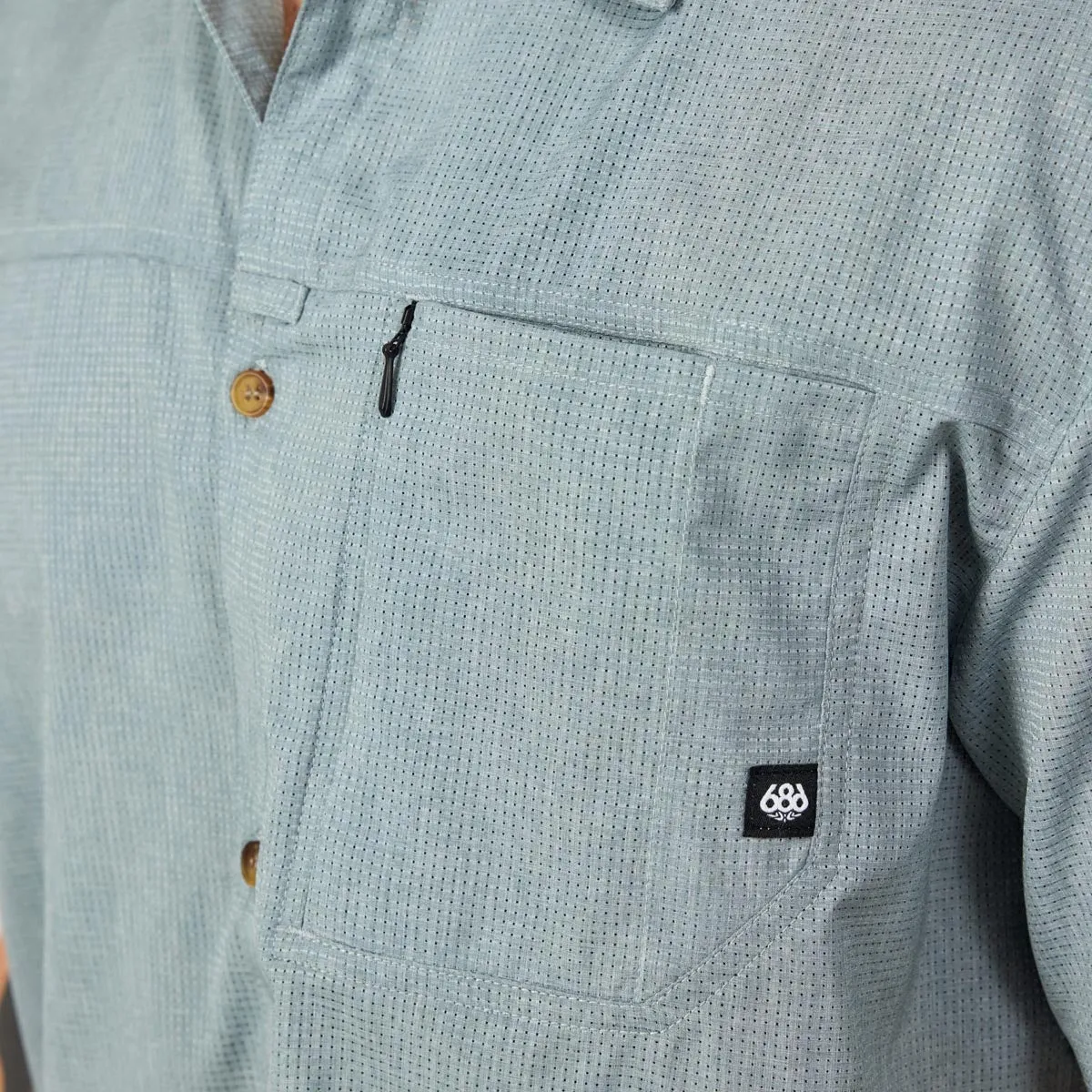 686 Canopy Woven Shirt - Heather Lead
