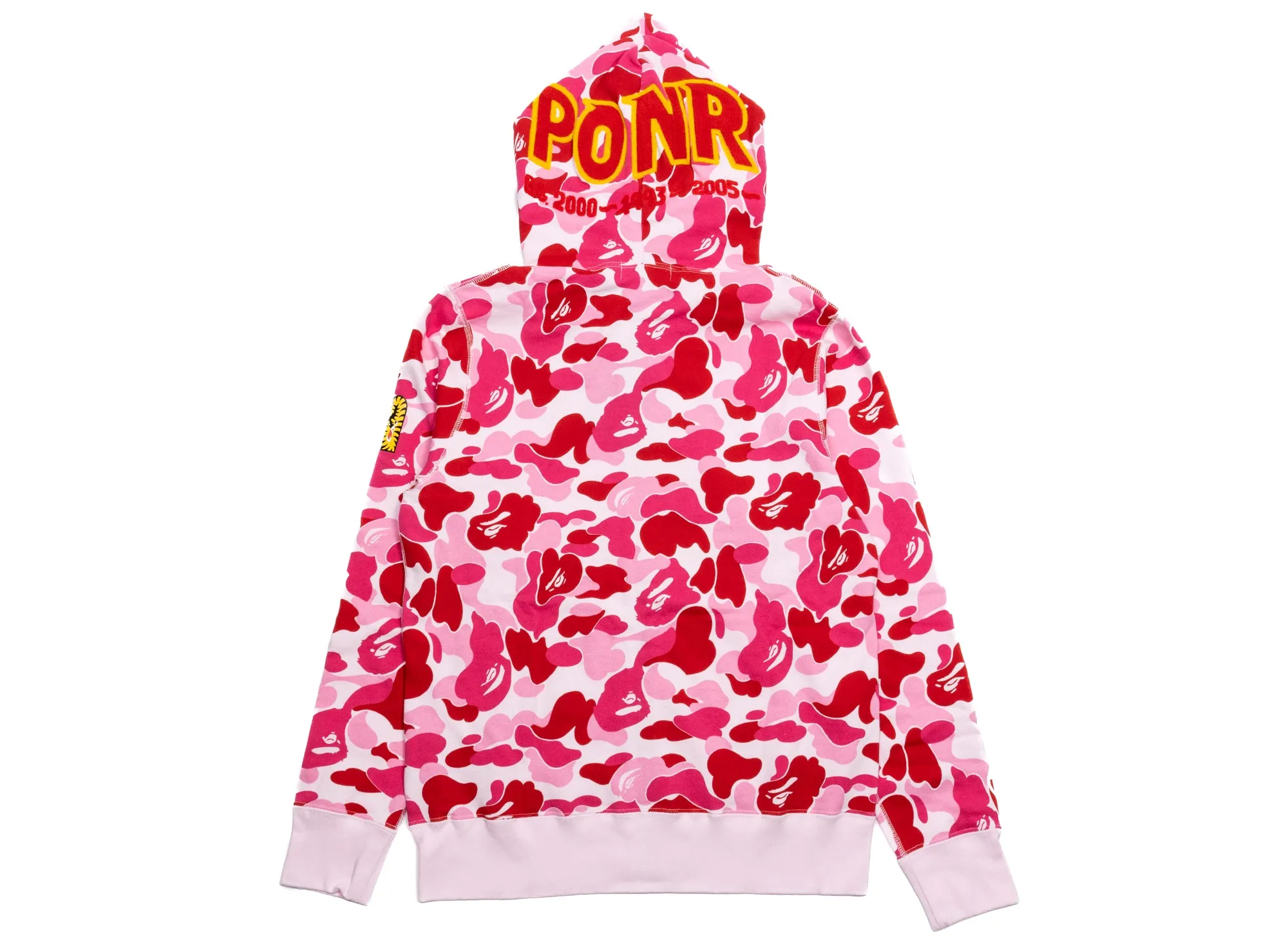 A Bathing Ape ABC Camo 2nd Ape Pullover Hoodie in Pink