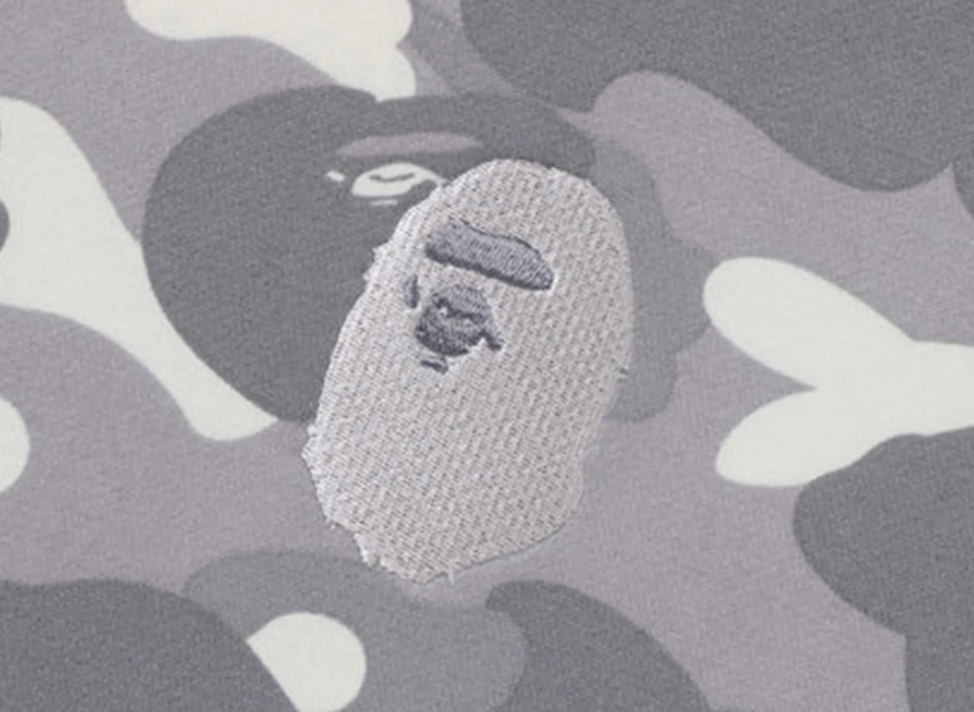 A Bathing Ape City Camo Large Ape Head Pullover Hoodie in Gray