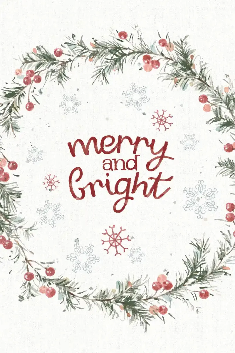 A Christmas Weekend Merry And Bright Wall Art