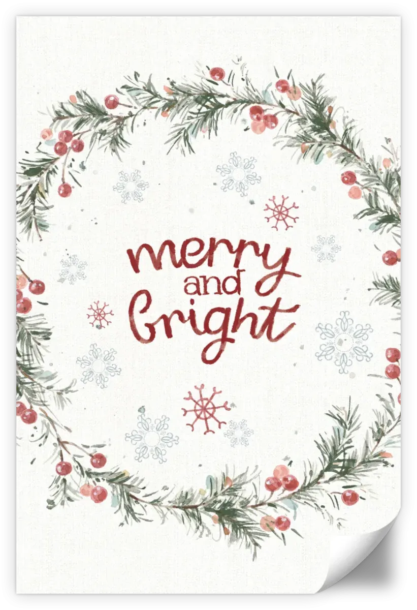 A Christmas Weekend Merry And Bright Wall Art