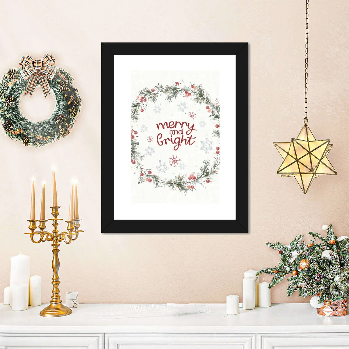 A Christmas Weekend Merry And Bright Wall Art