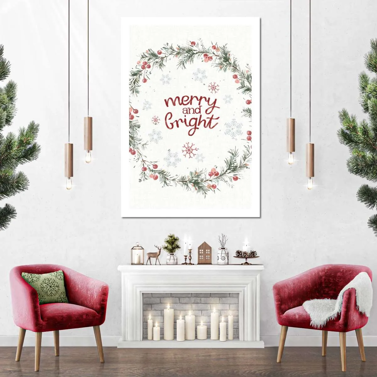 A Christmas Weekend Merry And Bright Wall Art