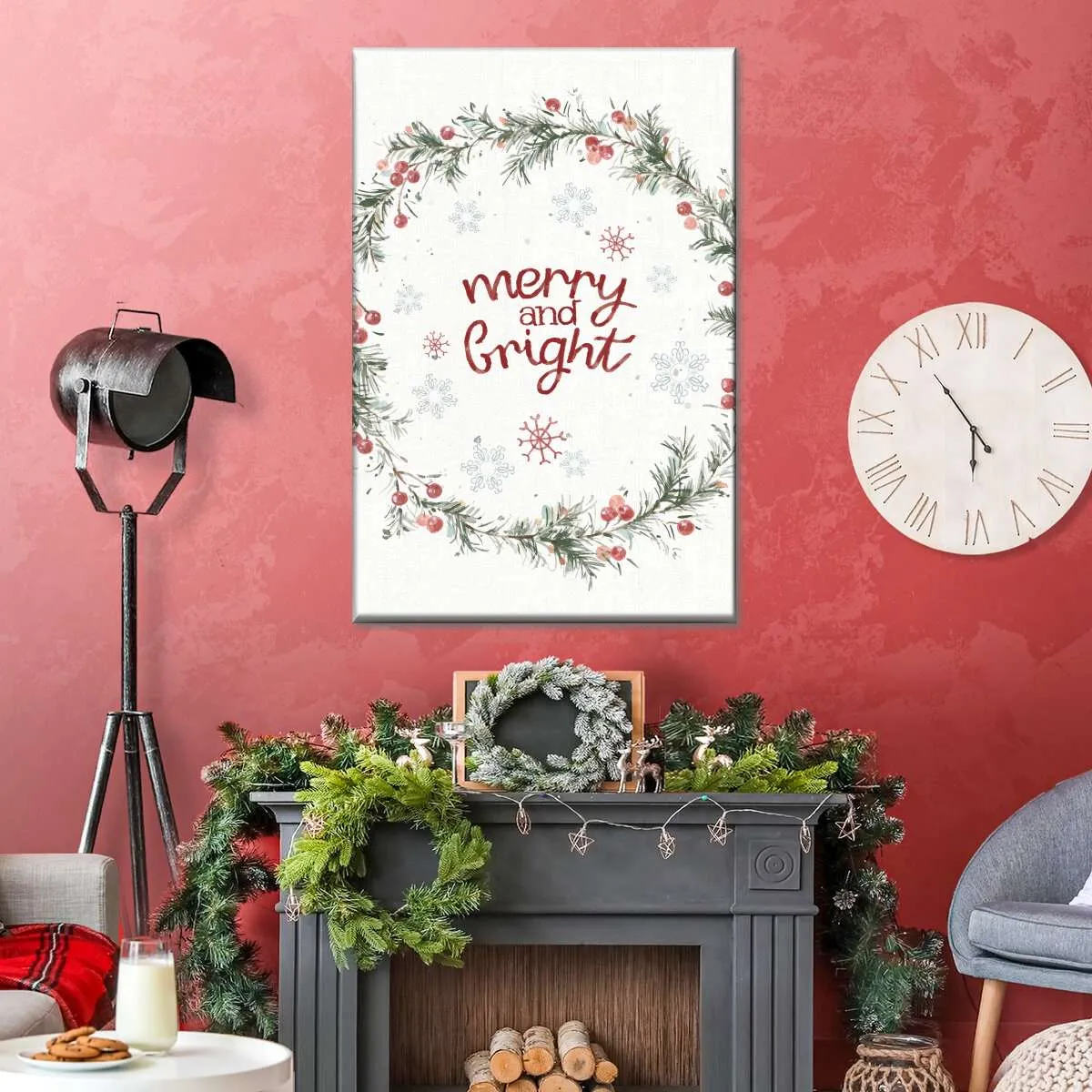 A Christmas Weekend Merry And Bright Wall Art