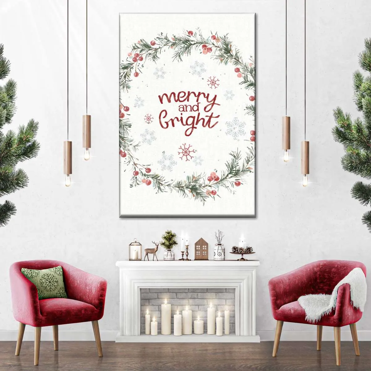 A Christmas Weekend Merry And Bright Wall Art
