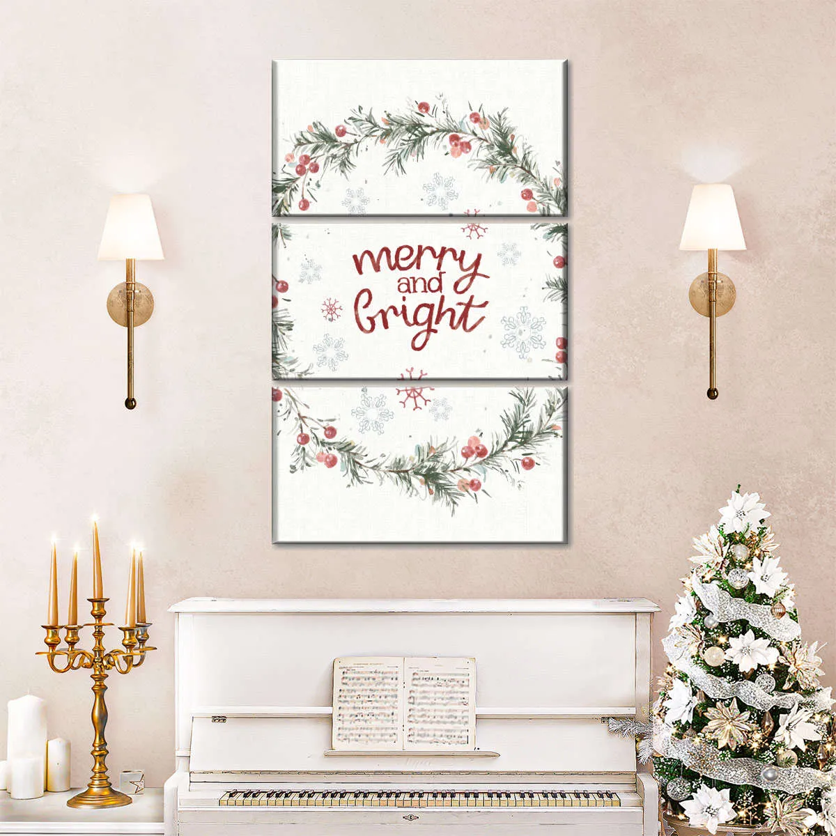 A Christmas Weekend Merry And Bright Wall Art