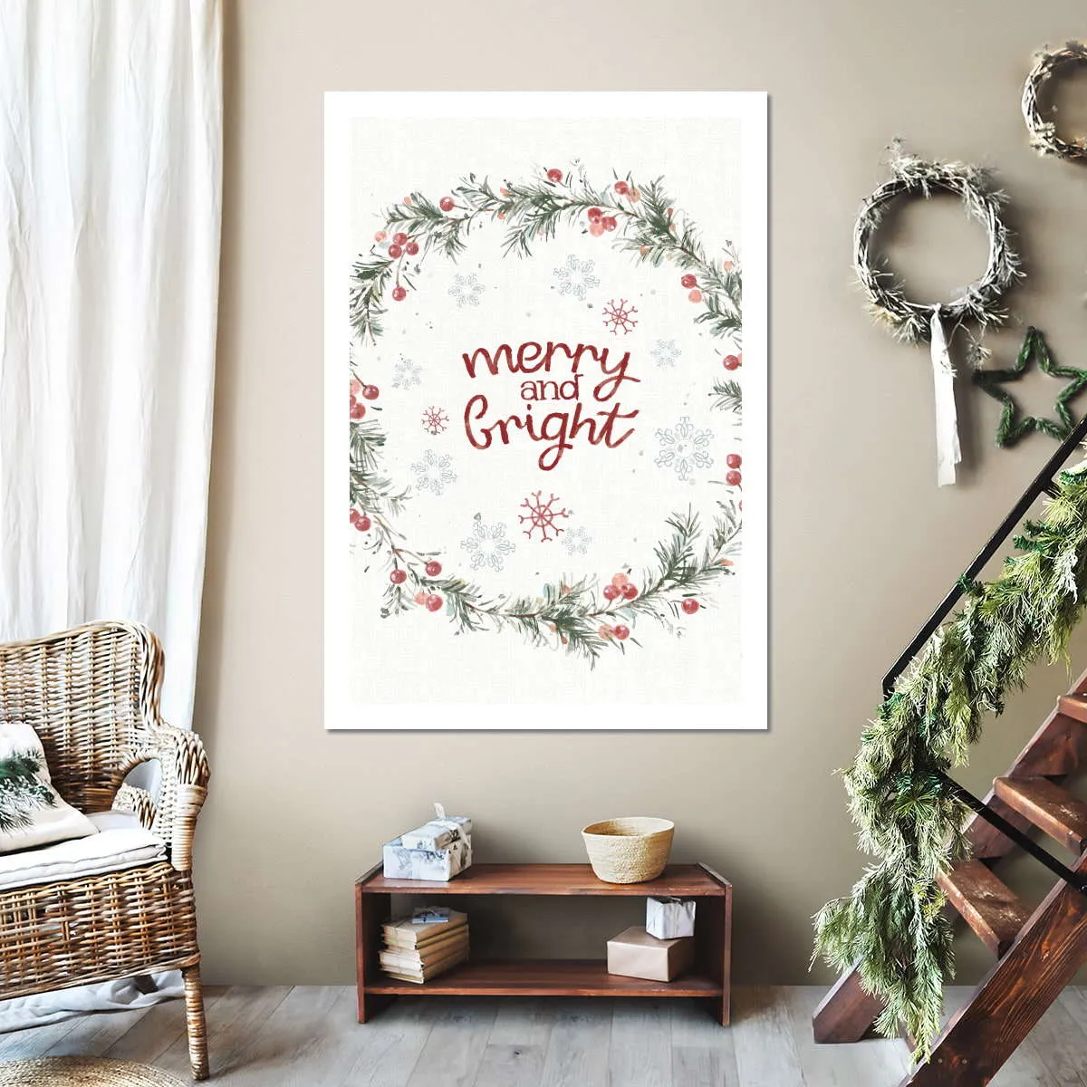 A Christmas Weekend Merry And Bright Wall Art