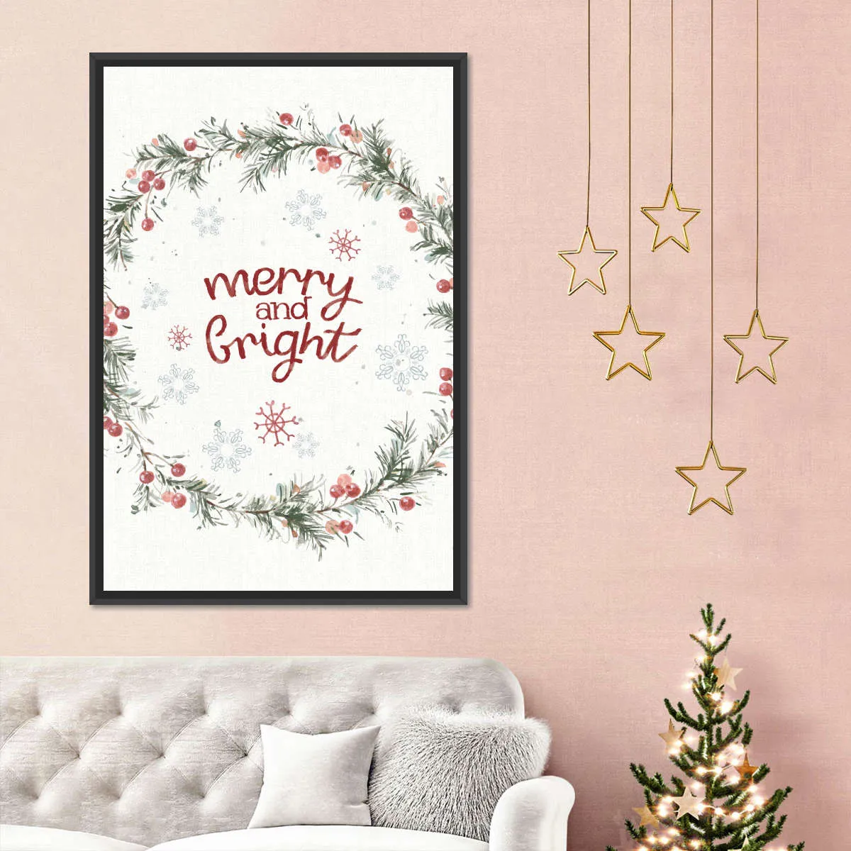 A Christmas Weekend Merry And Bright Wall Art