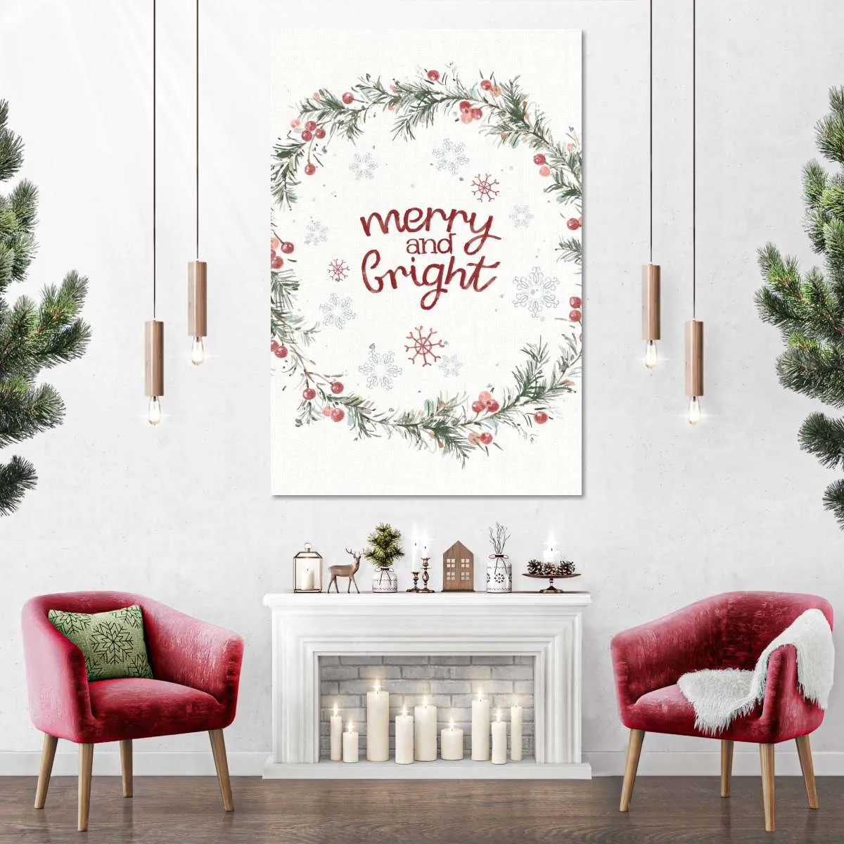 A Christmas Weekend Merry And Bright Wall Art