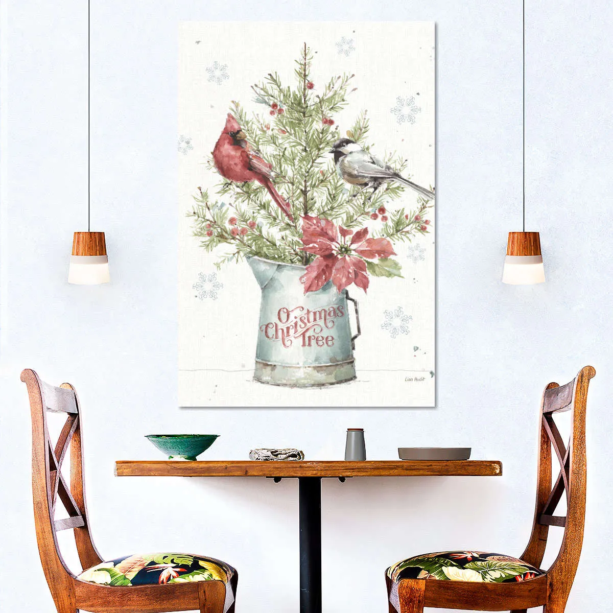 A Christmas Weekend With Chickadee Wall Art