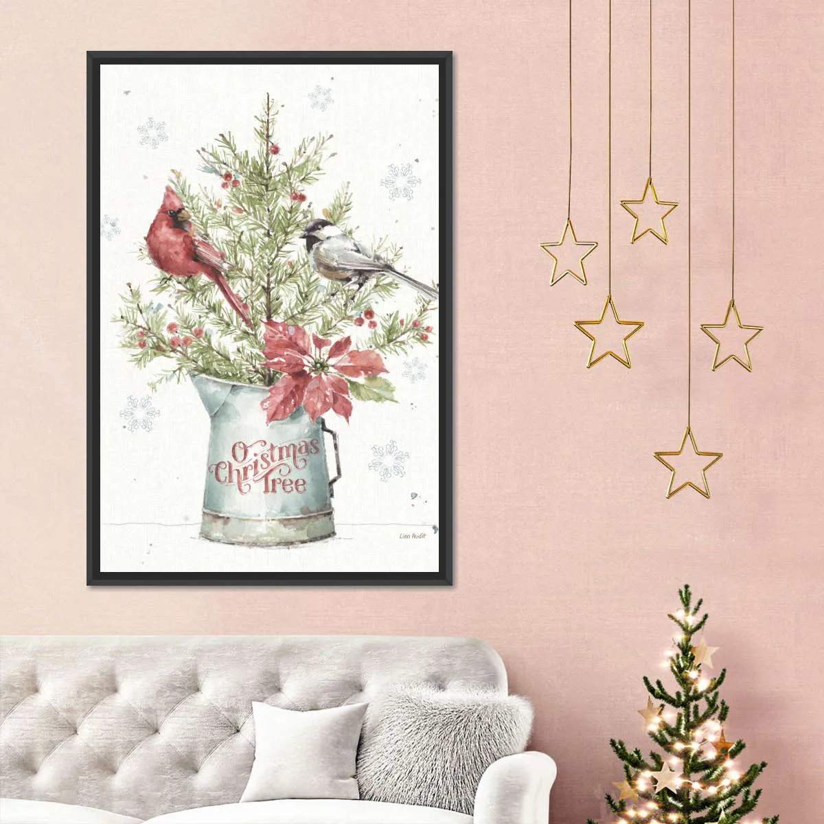 A Christmas Weekend With Chickadee Wall Art
