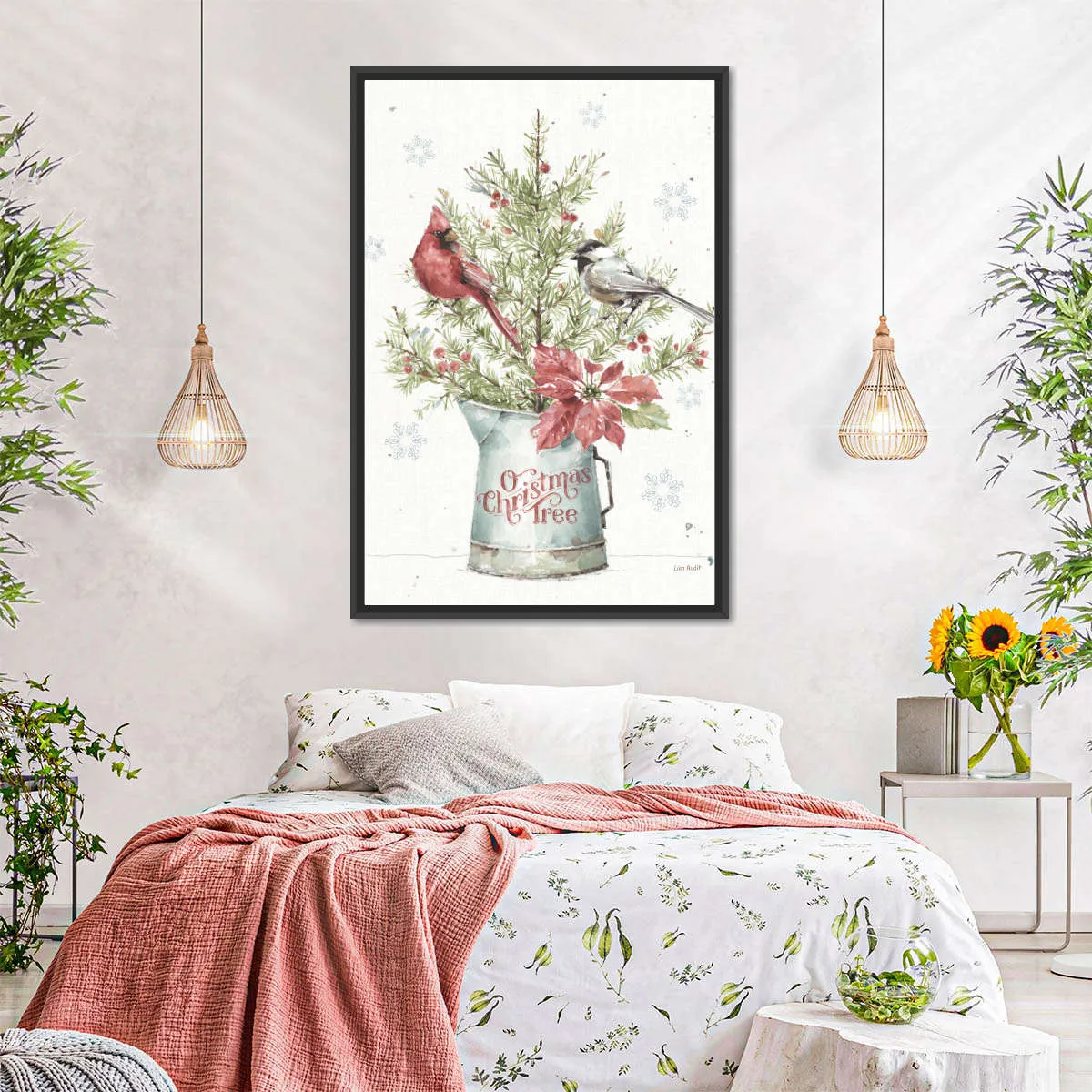 A Christmas Weekend With Chickadee Wall Art