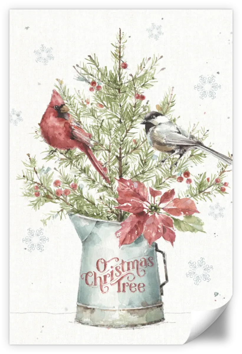 A Christmas Weekend With Chickadee Wall Art