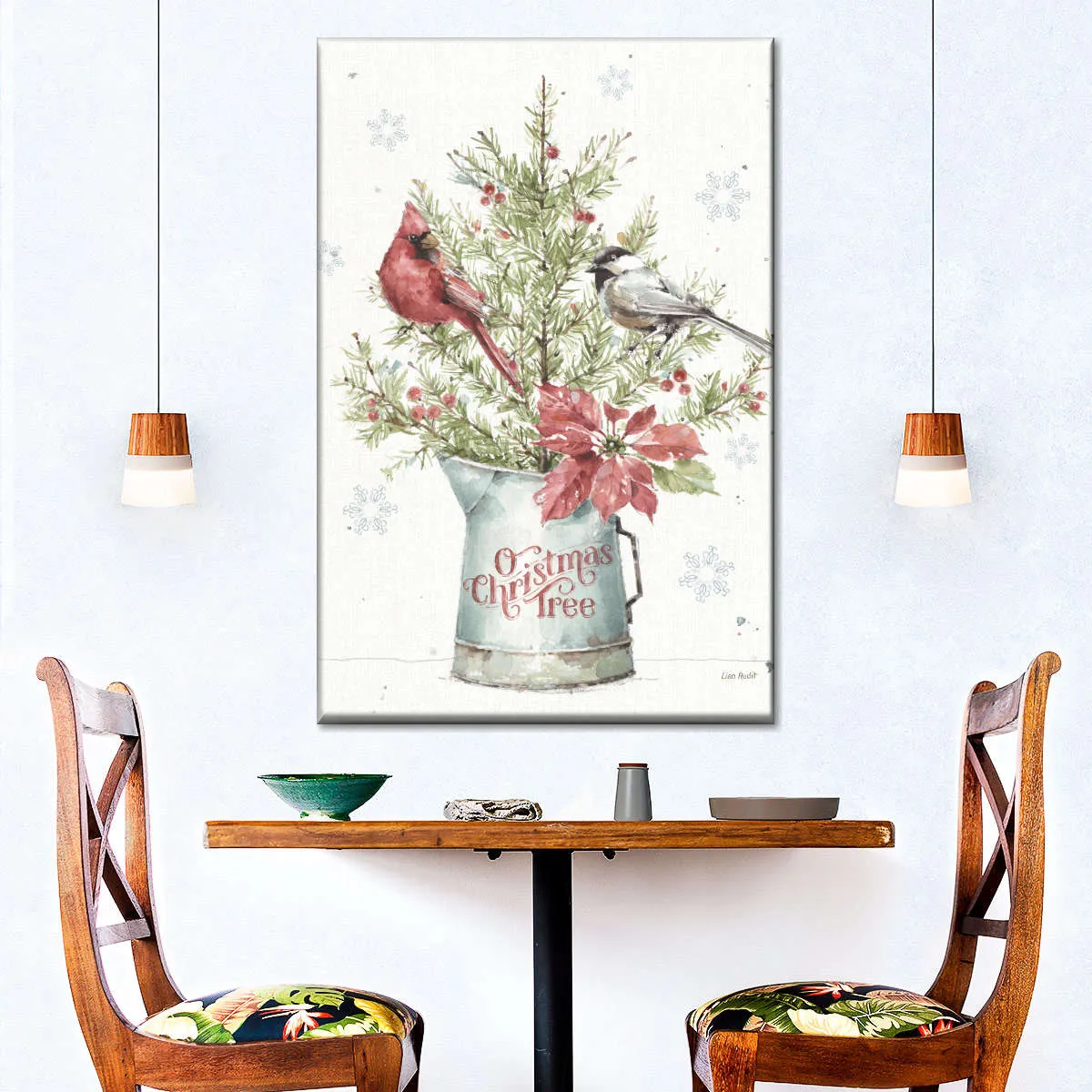 A Christmas Weekend With Chickadee Wall Art