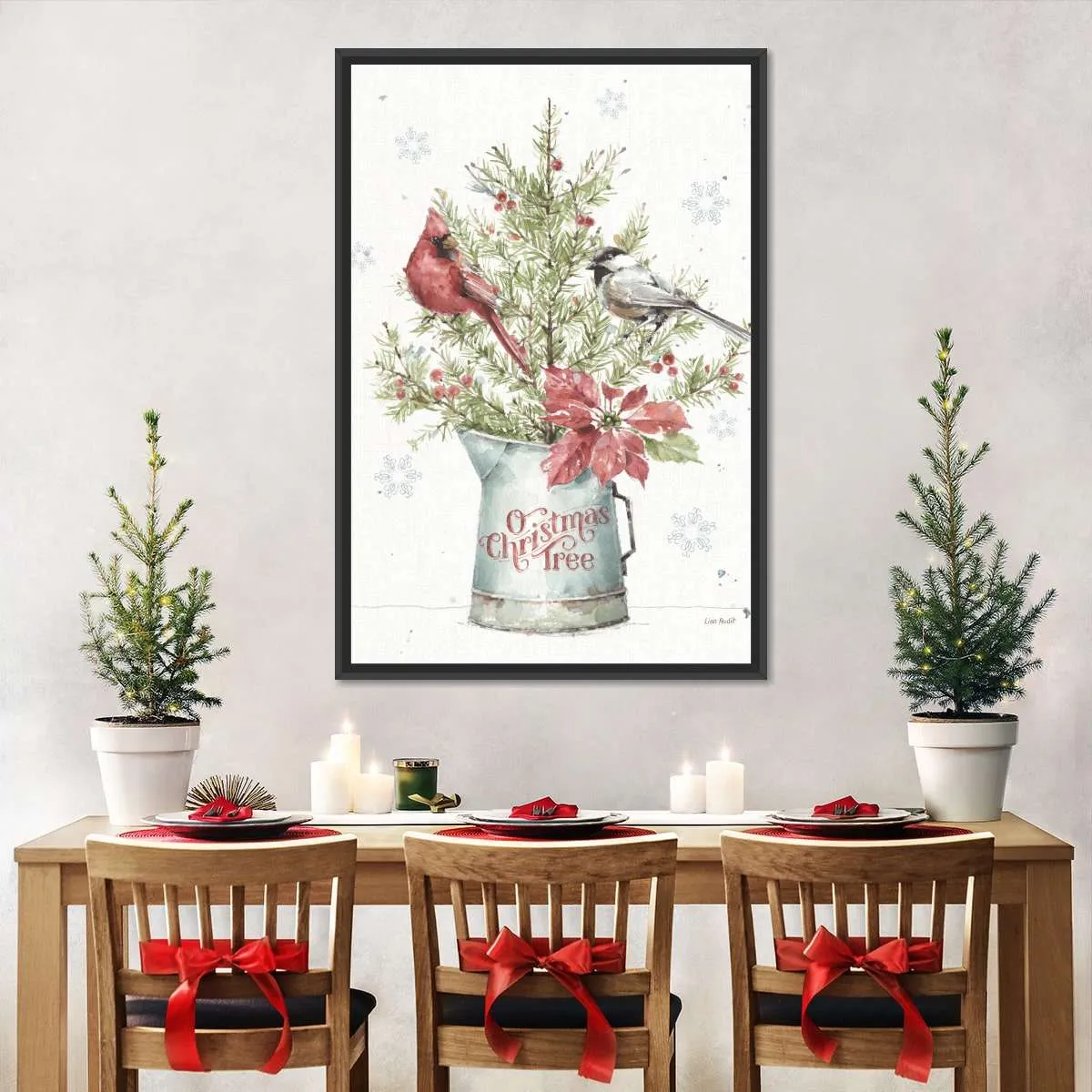 A Christmas Weekend With Chickadee Wall Art