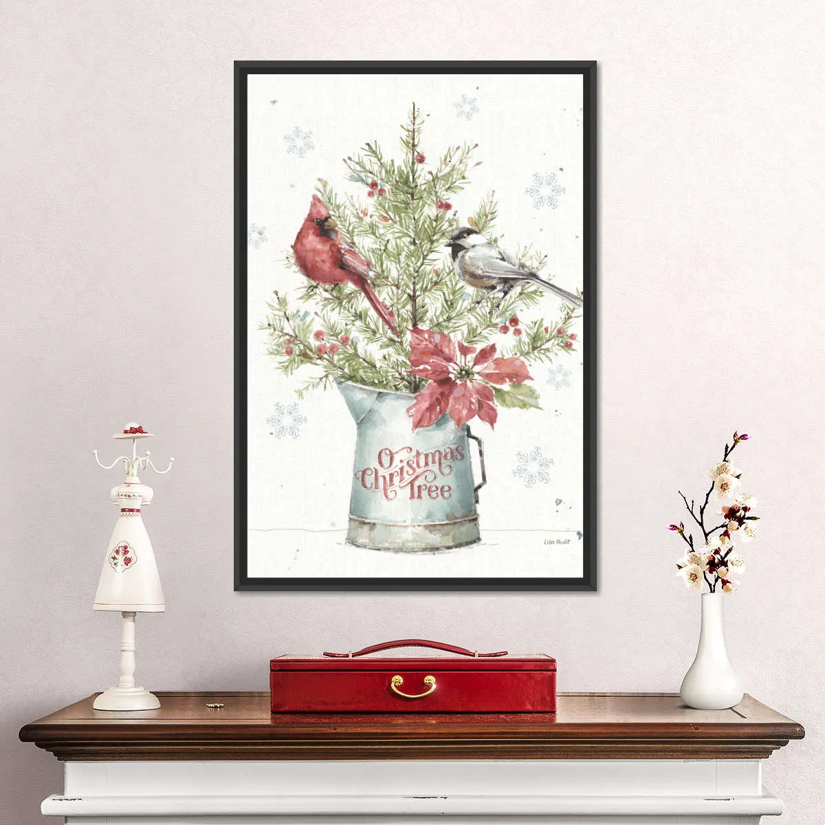 A Christmas Weekend With Chickadee Wall Art