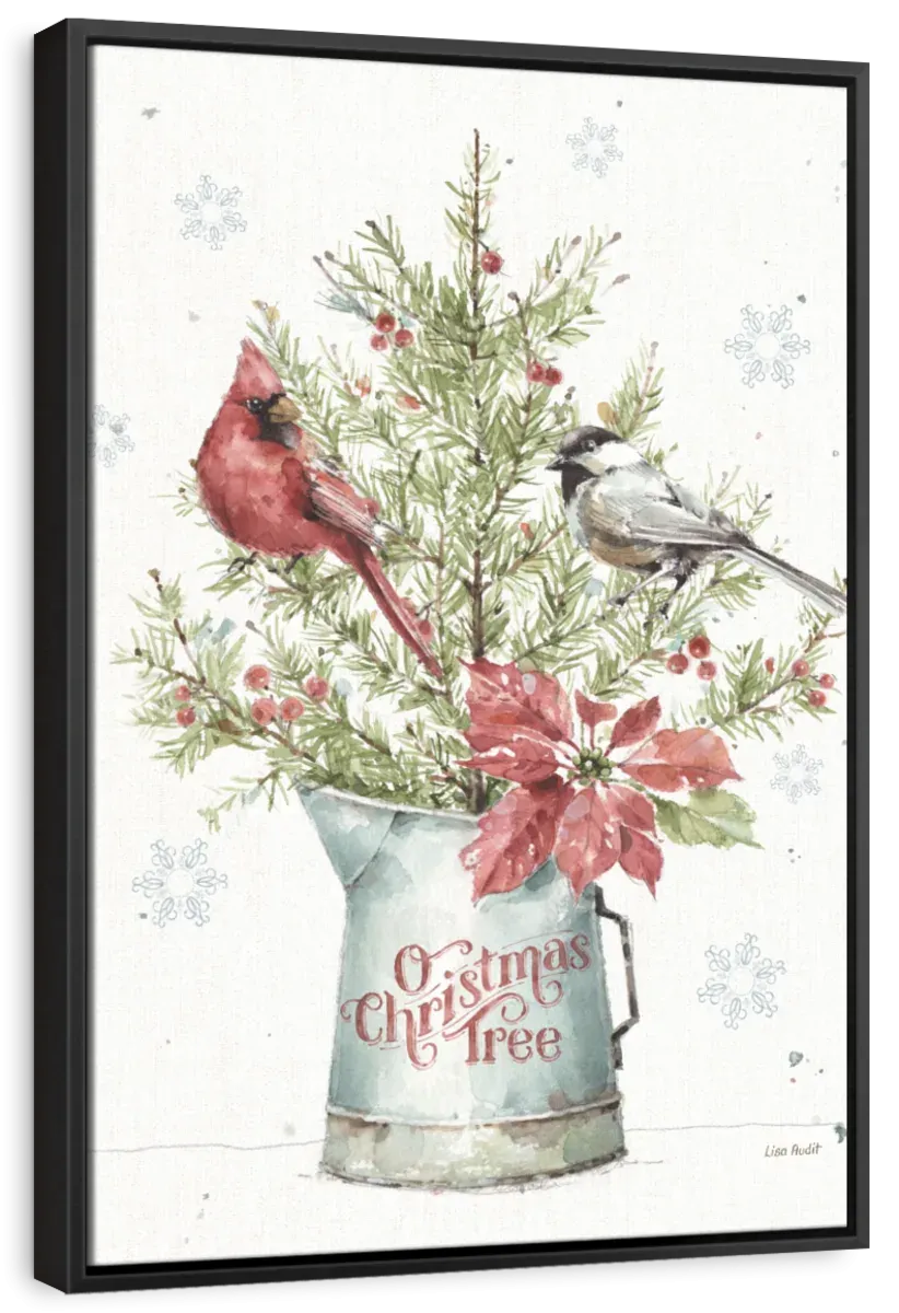 A Christmas Weekend With Chickadee Wall Art