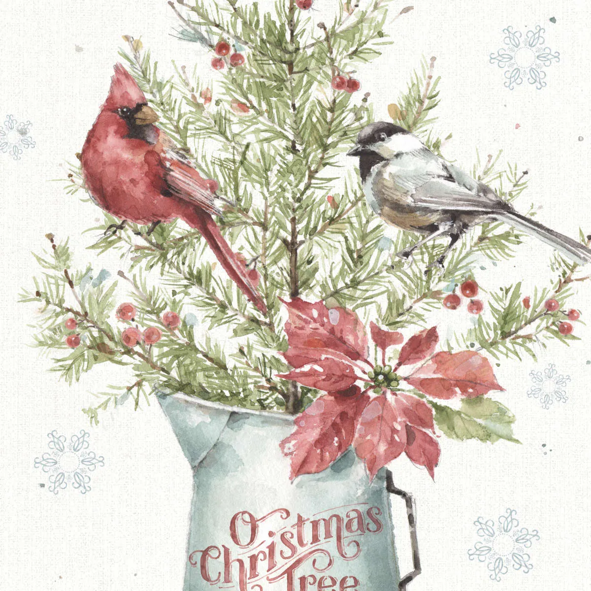 A Christmas Weekend With Chickadee Wall Art