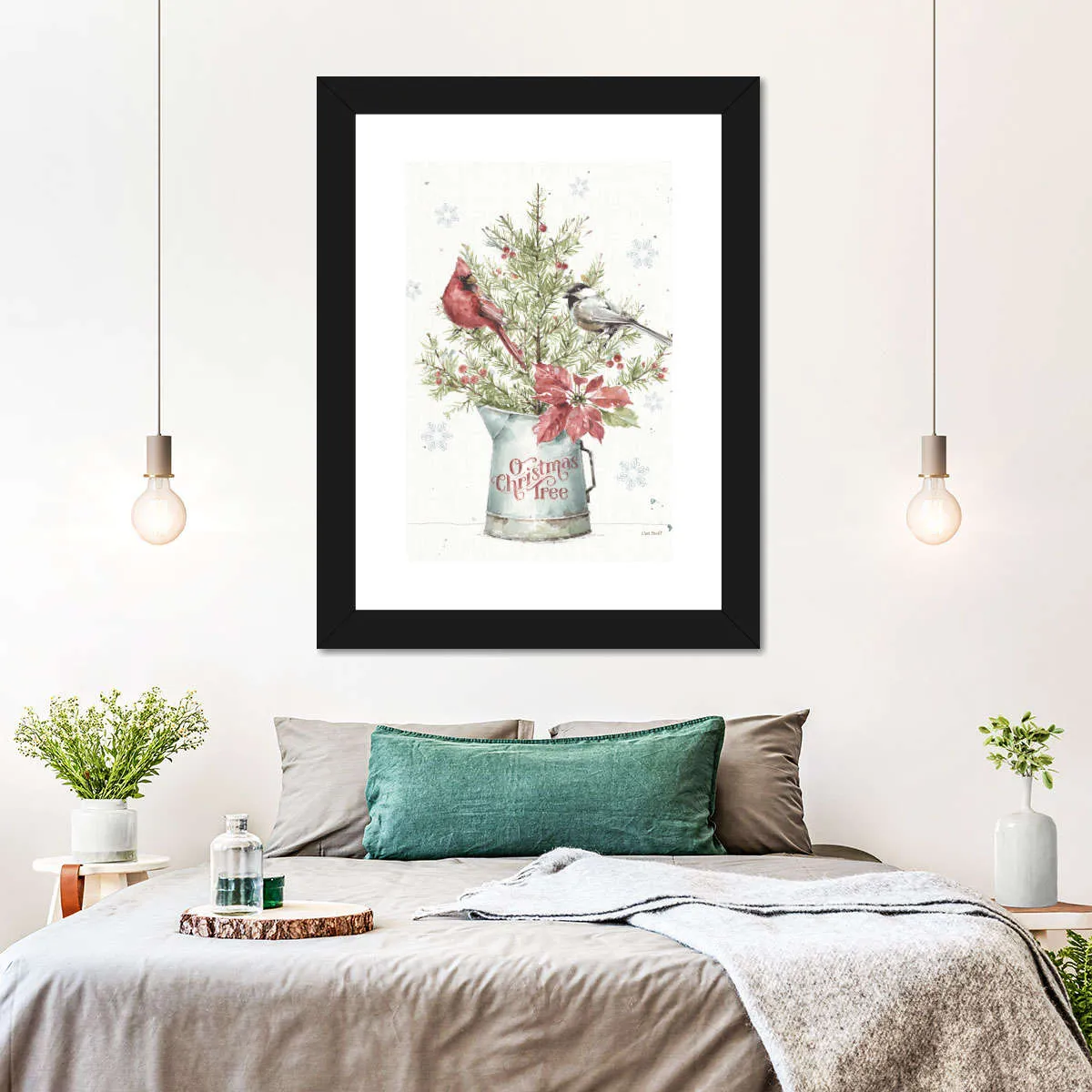 A Christmas Weekend With Chickadee Wall Art