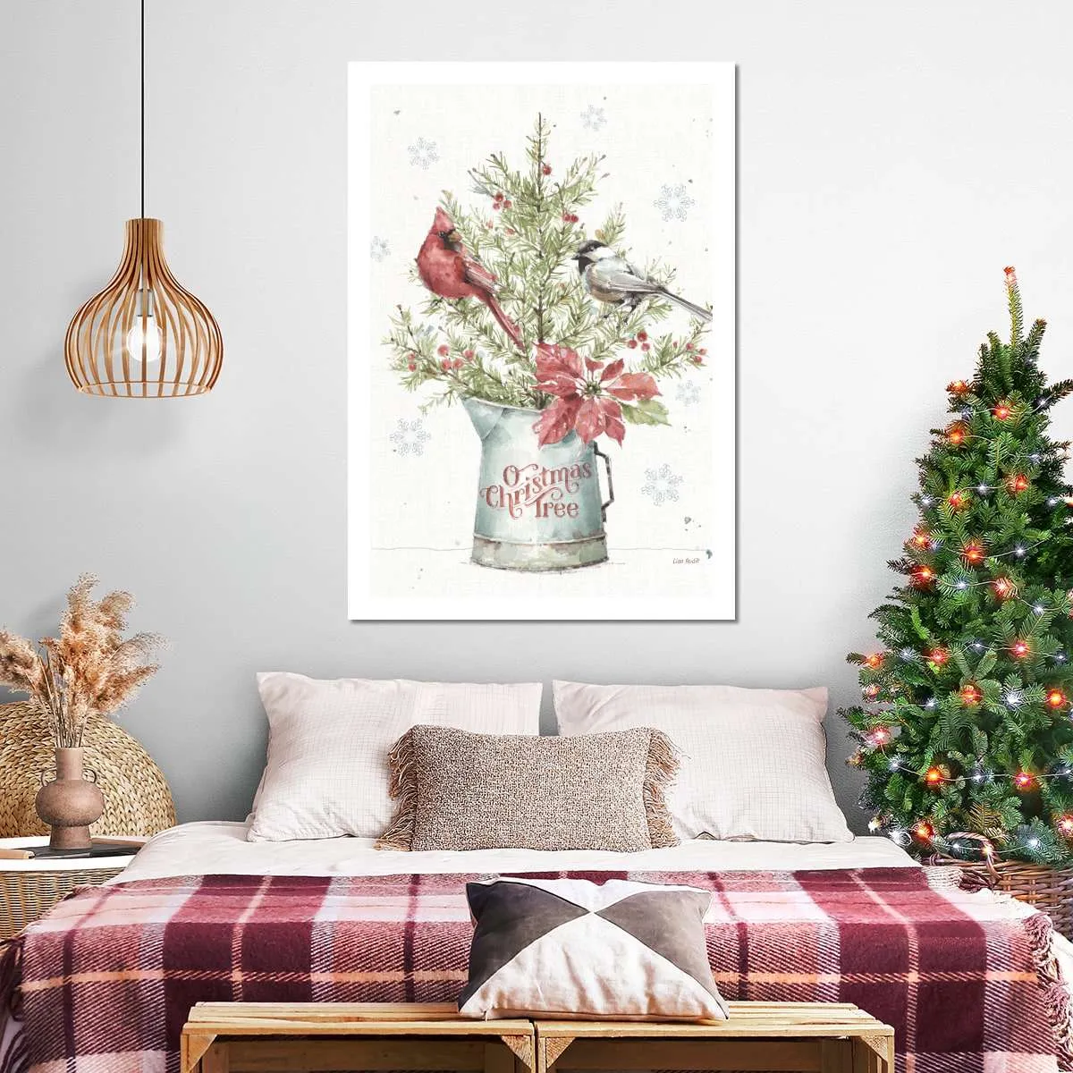 A Christmas Weekend With Chickadee Wall Art