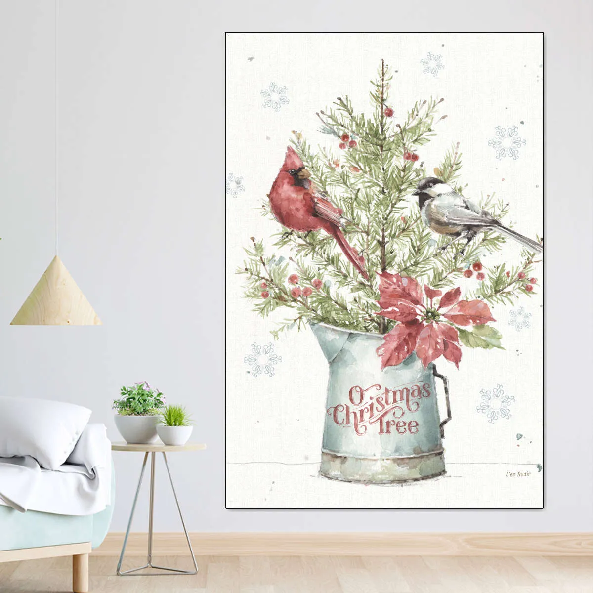 A Christmas Weekend With Chickadee Wall Art
