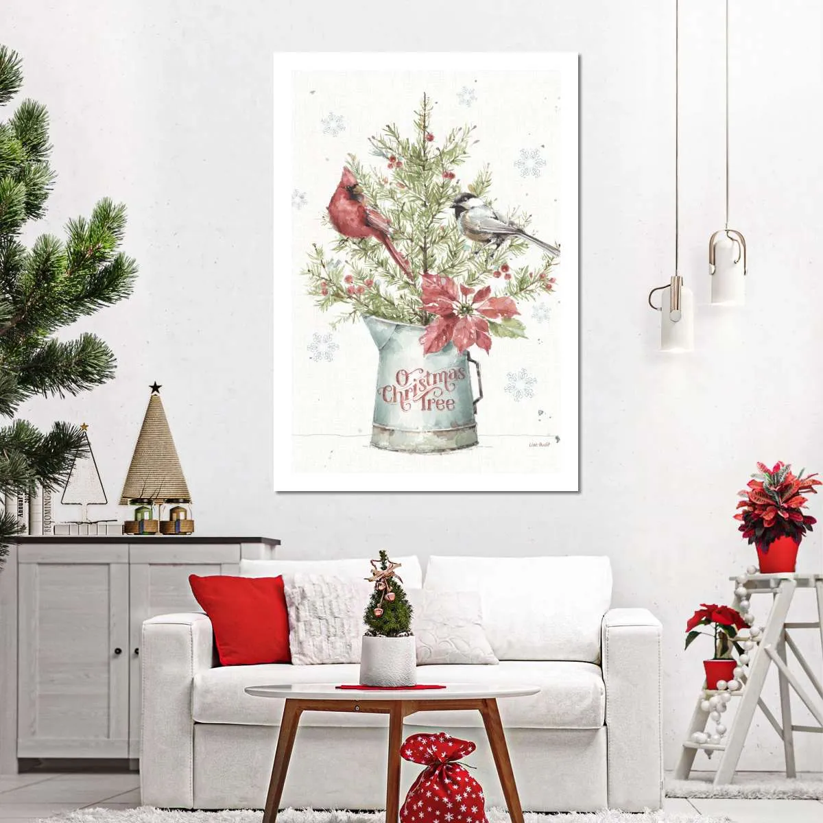 A Christmas Weekend With Chickadee Wall Art