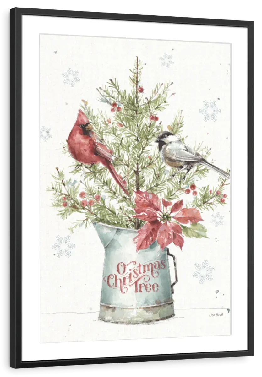 A Christmas Weekend With Chickadee Wall Art