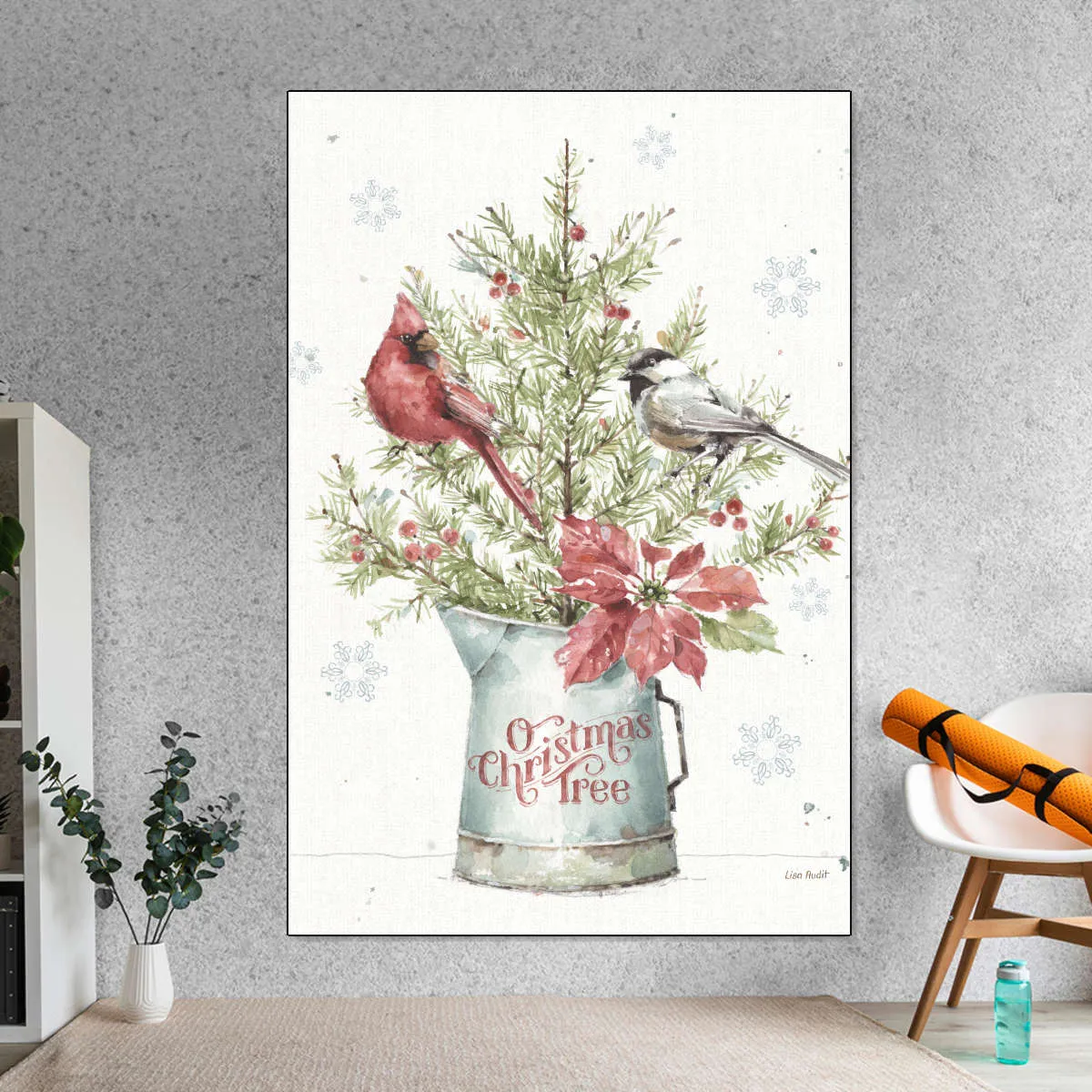 A Christmas Weekend With Chickadee Wall Art