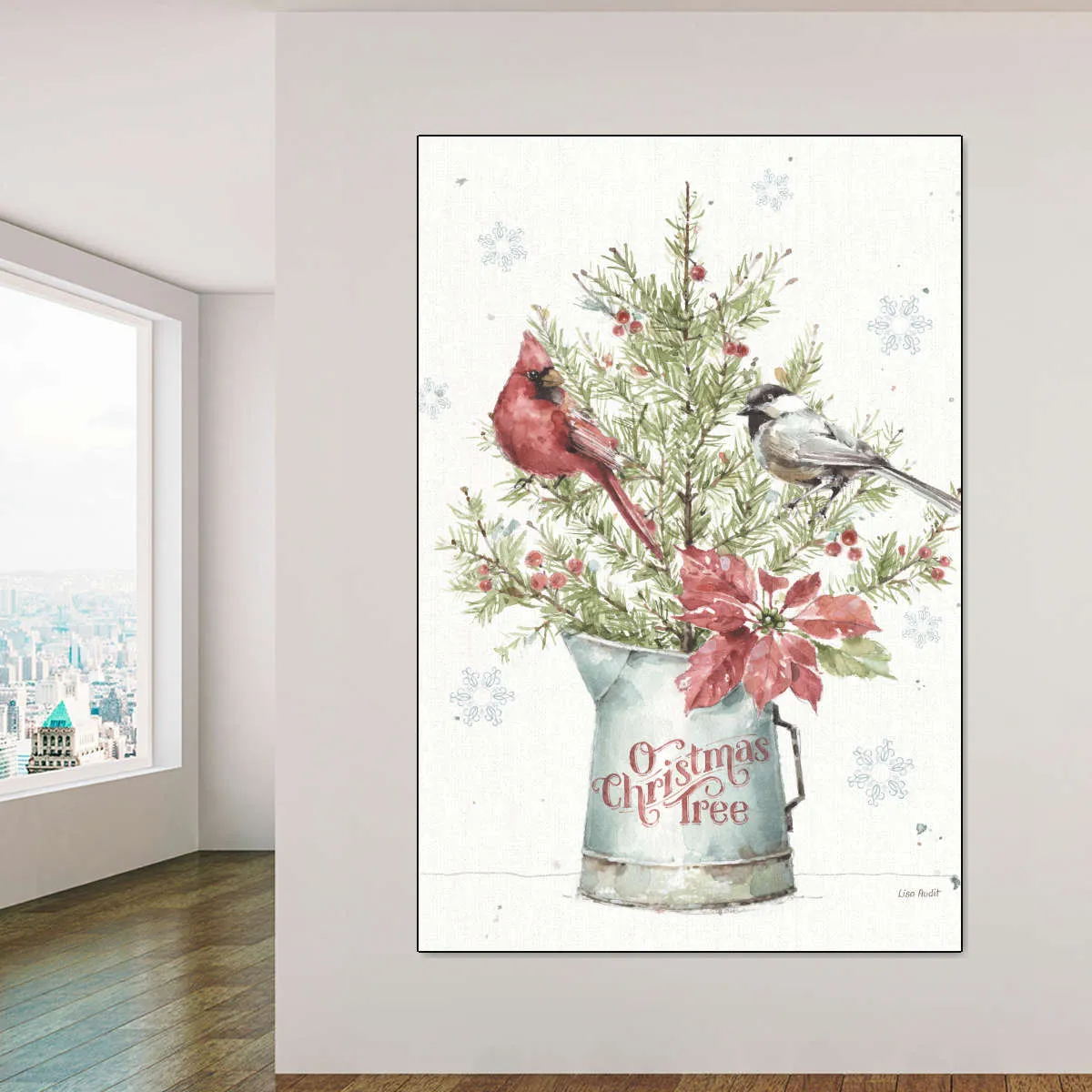 A Christmas Weekend With Chickadee Wall Art