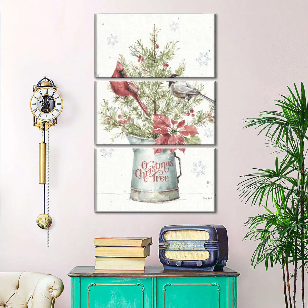 A Christmas Weekend With Chickadee Wall Art