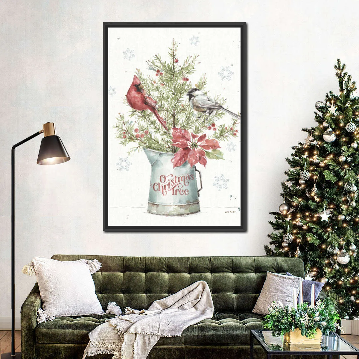 A Christmas Weekend With Chickadee Wall Art