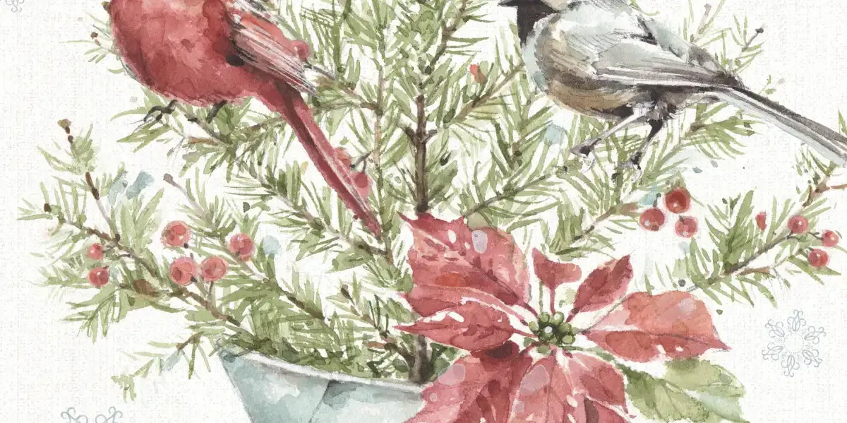 A Christmas Weekend With Chickadee Wall Art
