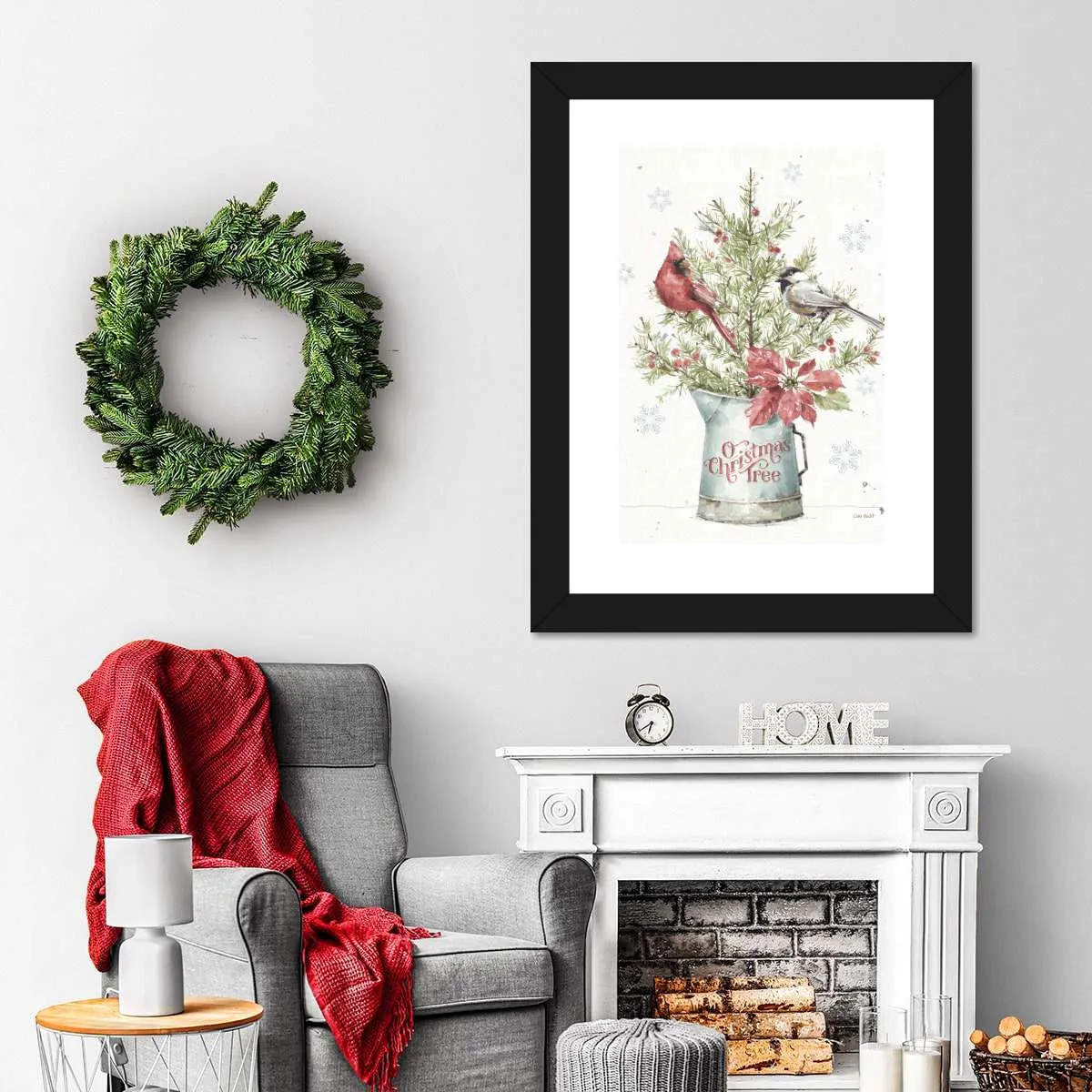 A Christmas Weekend With Chickadee Wall Art