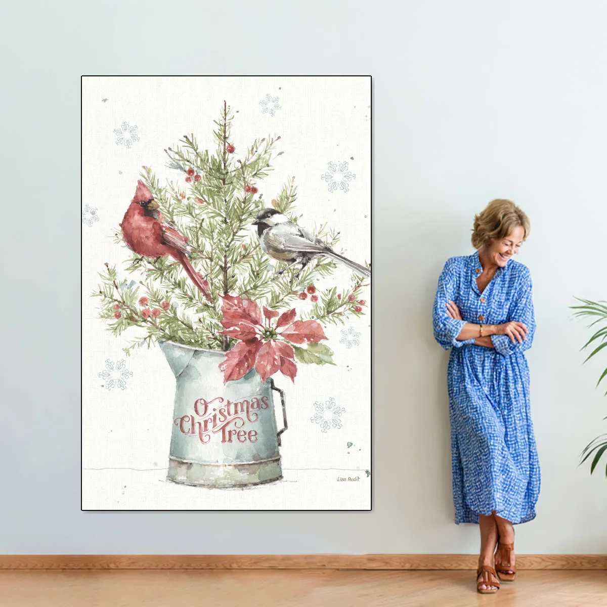 A Christmas Weekend With Chickadee Wall Art
