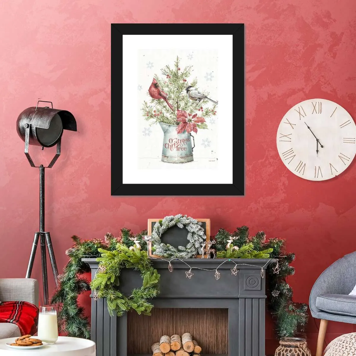 A Christmas Weekend With Chickadee Wall Art