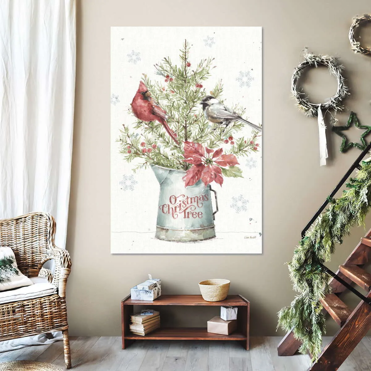 A Christmas Weekend With Chickadee Wall Art