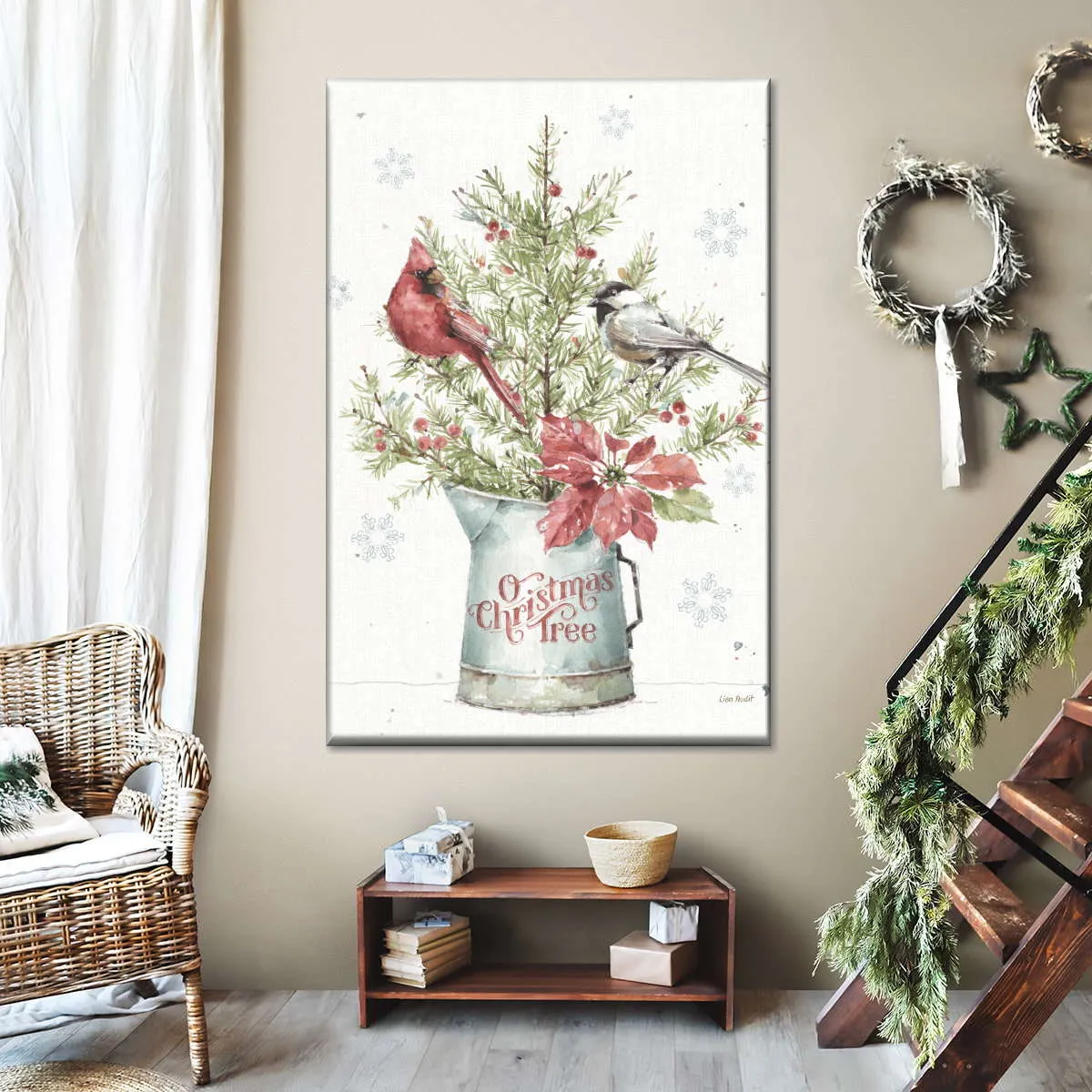 A Christmas Weekend With Chickadee Wall Art