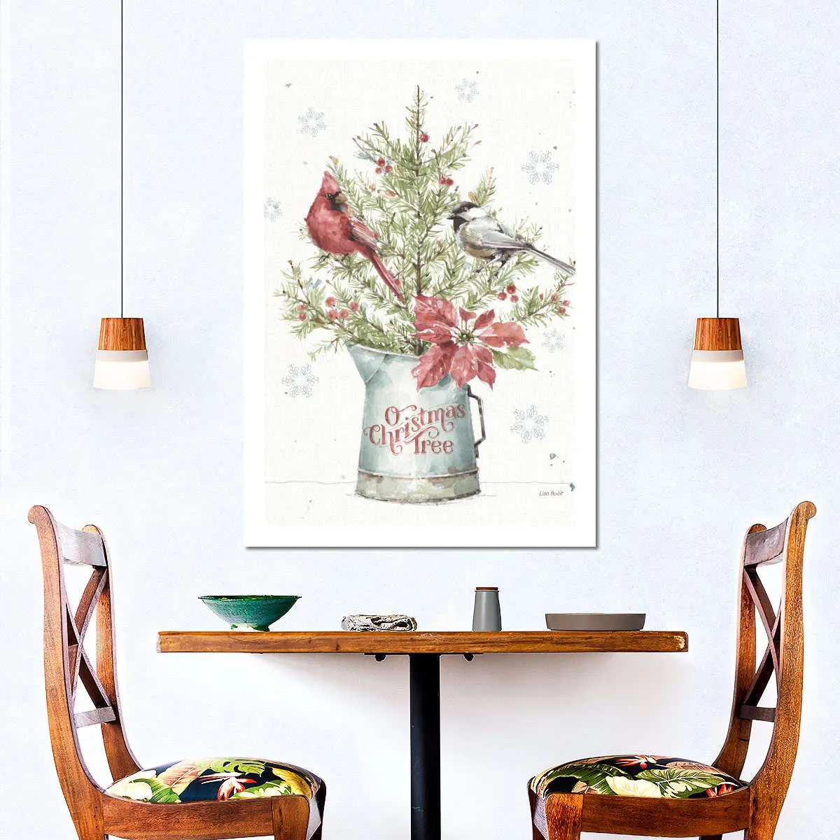 A Christmas Weekend With Chickadee Wall Art