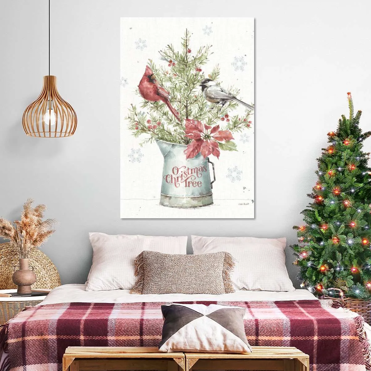 A Christmas Weekend With Chickadee Wall Art