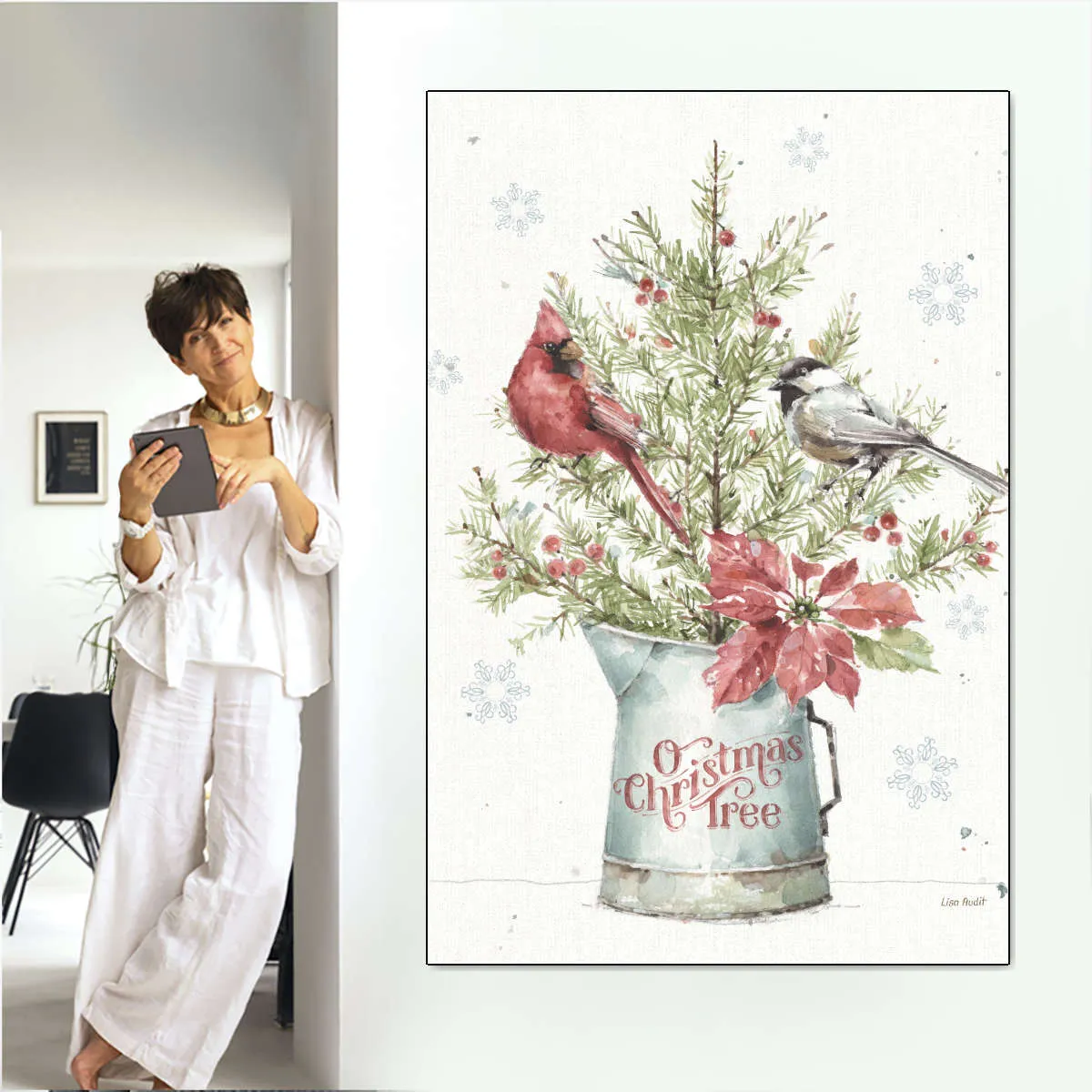 A Christmas Weekend With Chickadee Wall Art