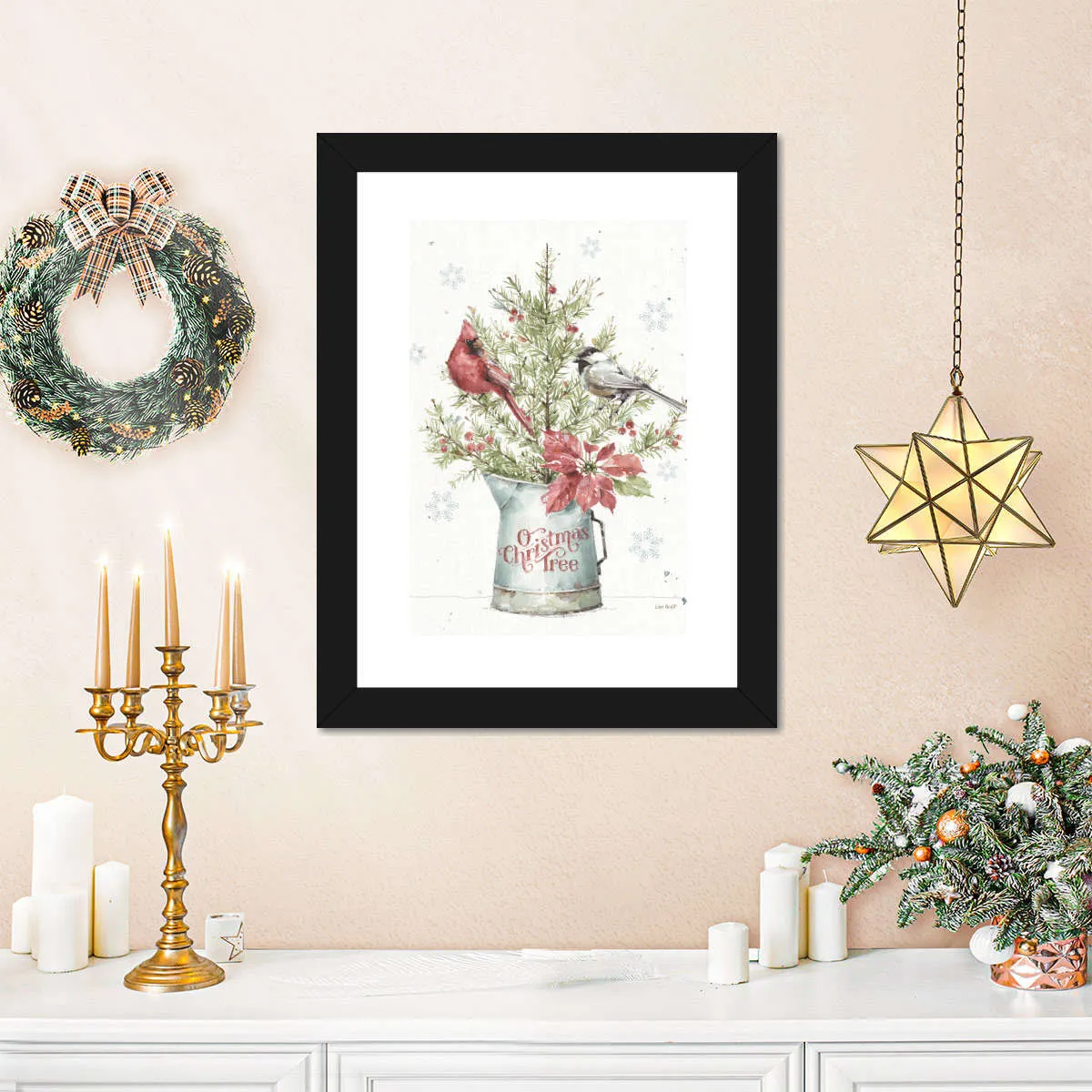 A Christmas Weekend With Chickadee Wall Art