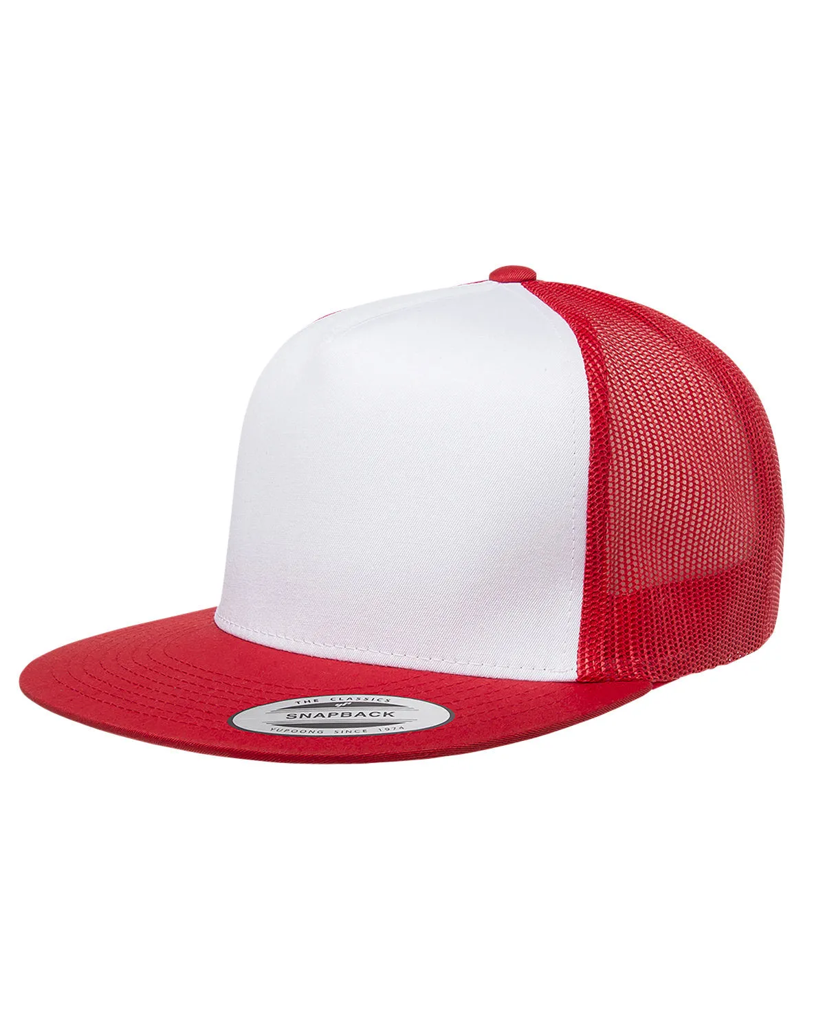 Adult Classic Trucker With White Front Panel Cap