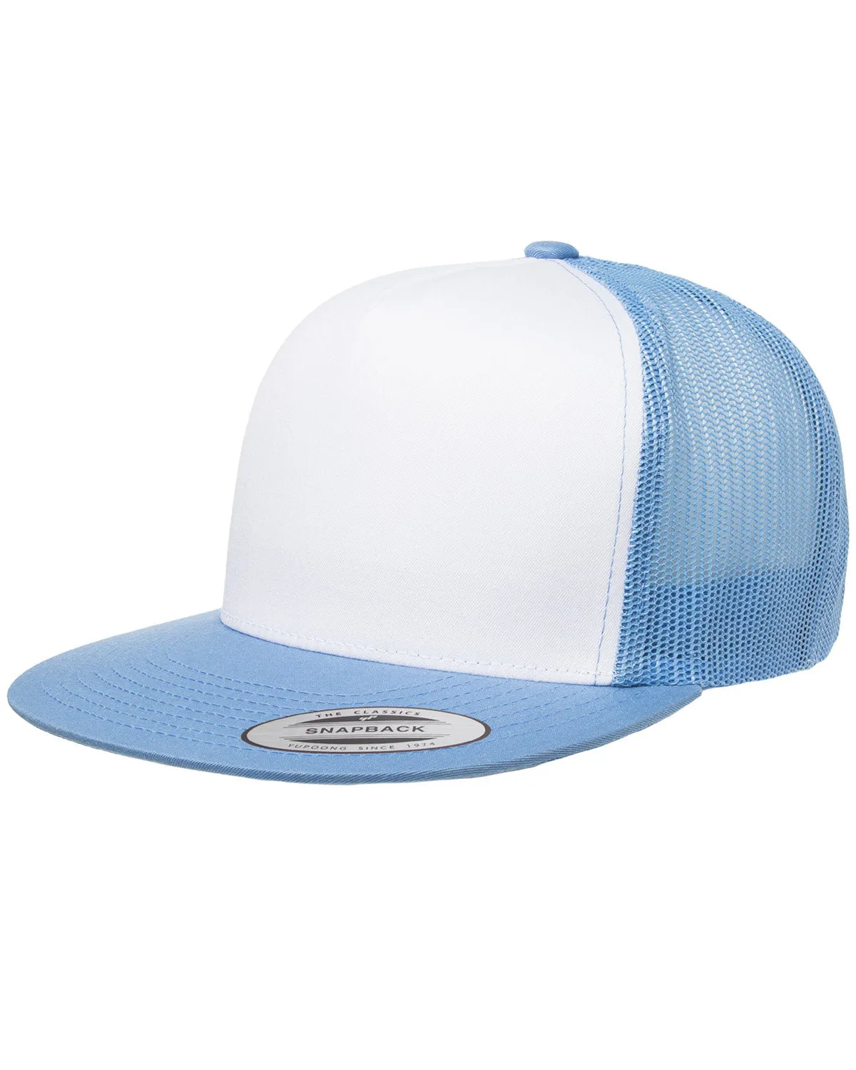 Adult Classic Trucker With White Front Panel Cap