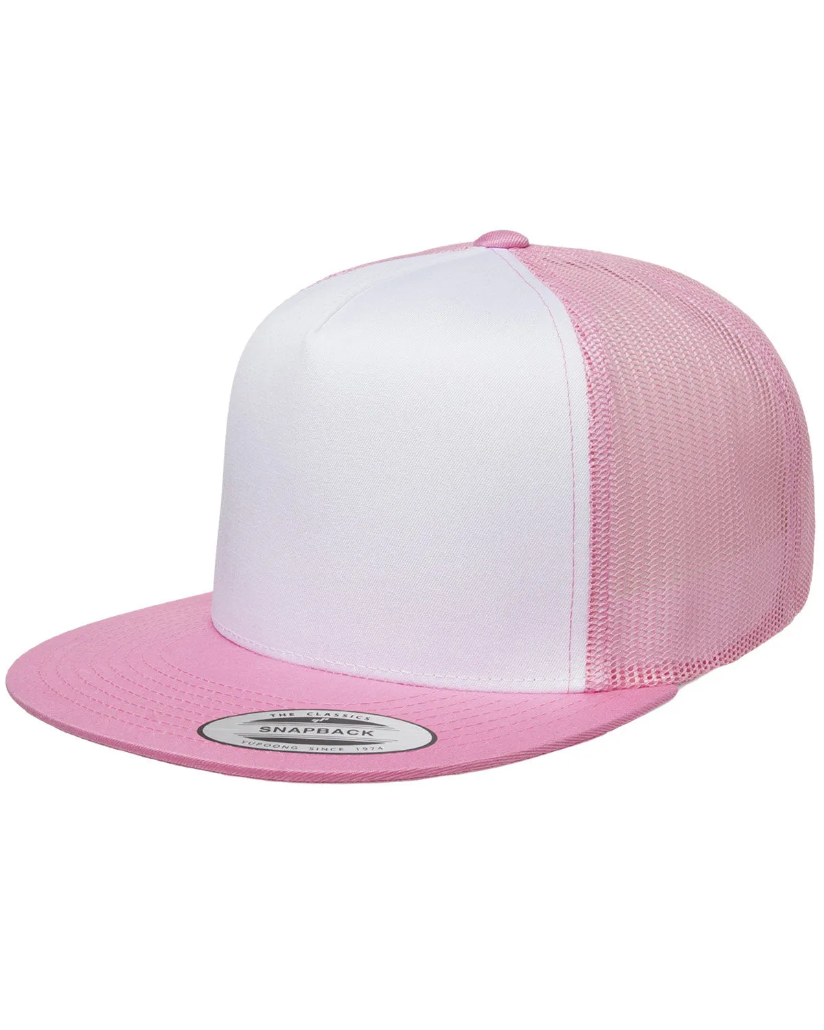 Adult Classic Trucker With White Front Panel Cap
