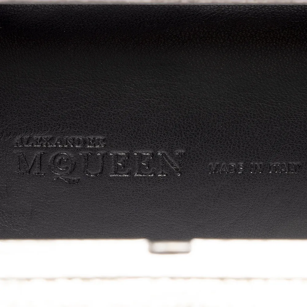 Alexander McQueen Leather Knuckle Box Clutch (SHF-22045)