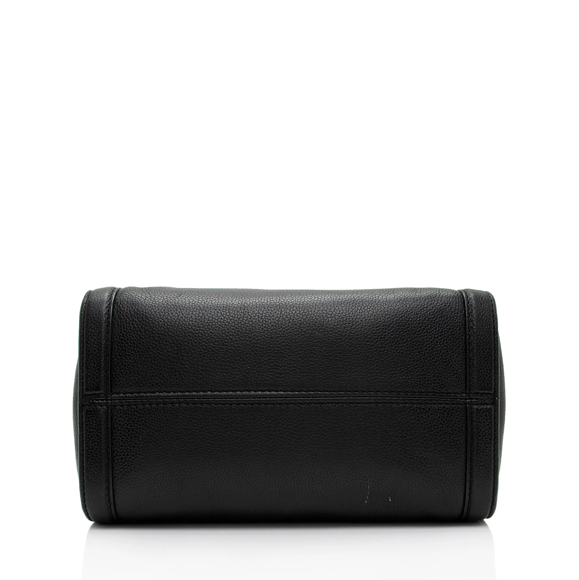 Alexander McQueen Leather Skull Padlock Small Tote (SHF-MYUSpL)