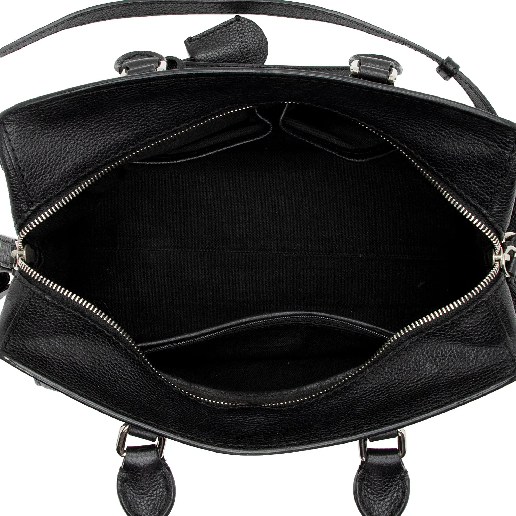 Alexander McQueen Leather Skull Padlock Small Tote (SHF-MYUSpL)
