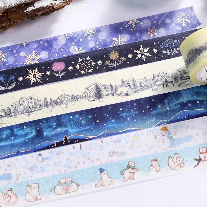 BGM Foil Stamping Winter Limited Edition Masking Tape - Snowflake