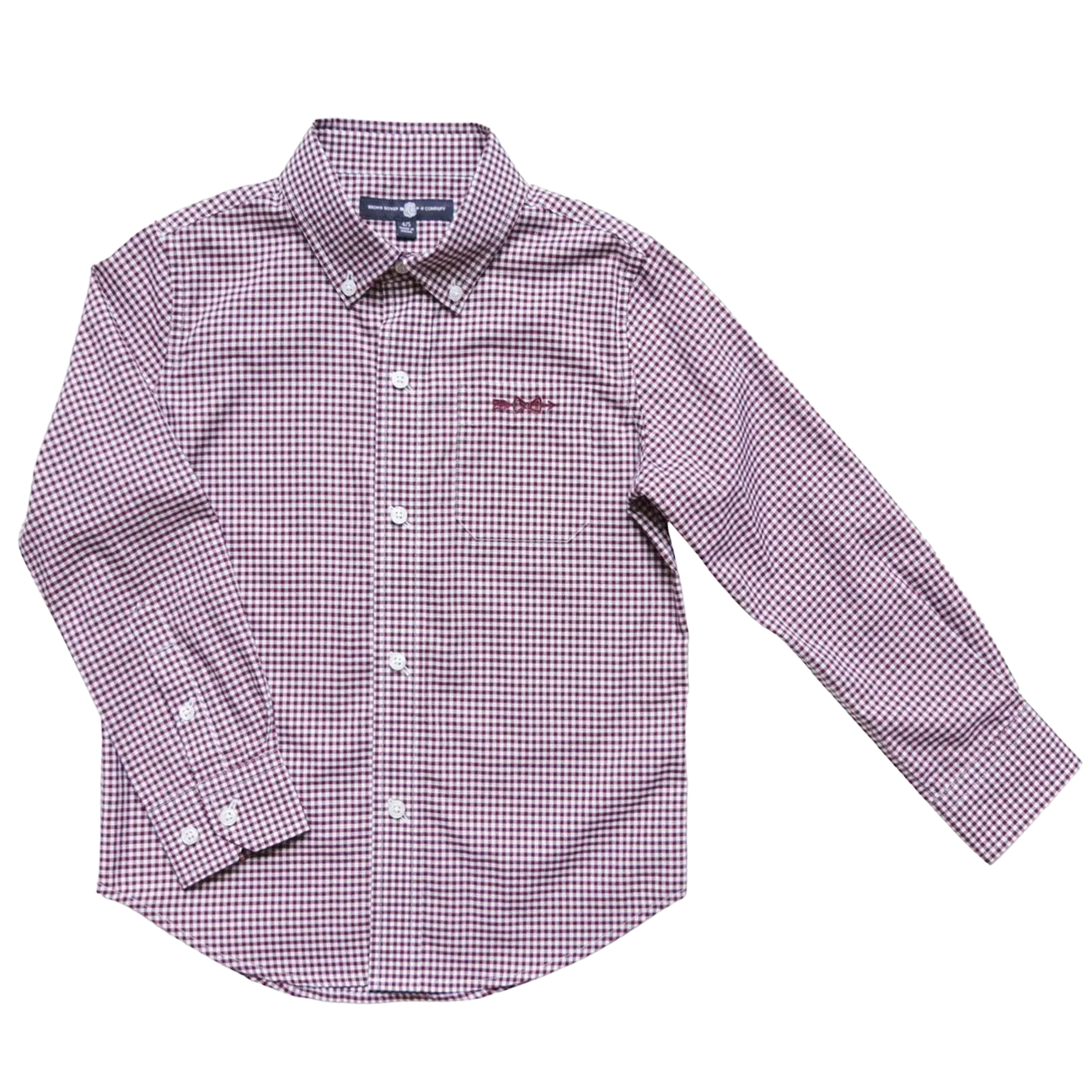 Bowen Arrow Button Down – Gadsden Garnet Gingham