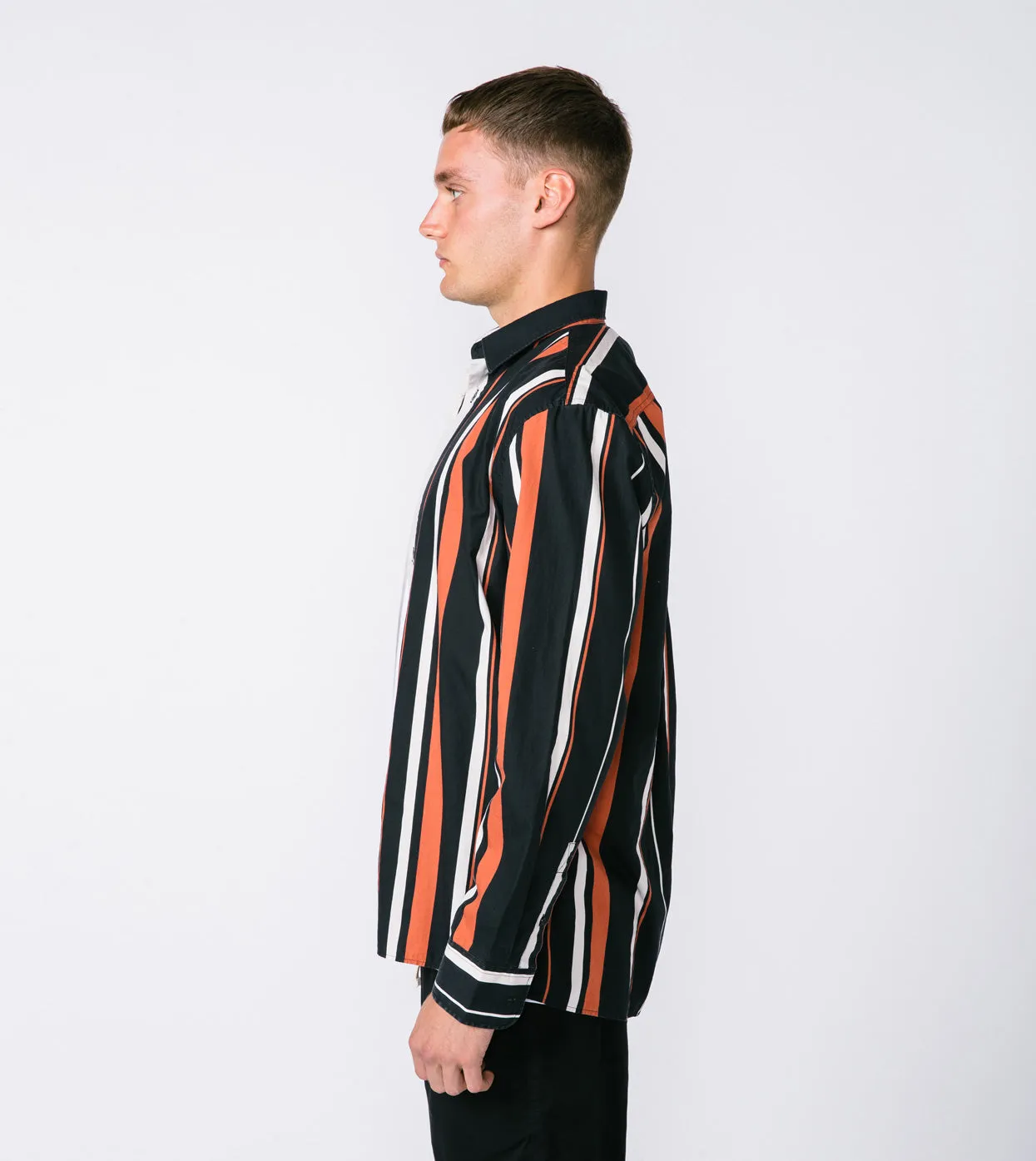 Box LS Shirt Black Multi